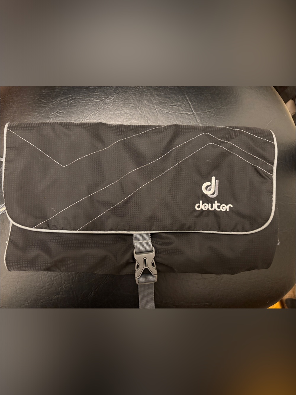 Deuter Wash Bay II Black Roll-Up Travel Toiletry Organizer